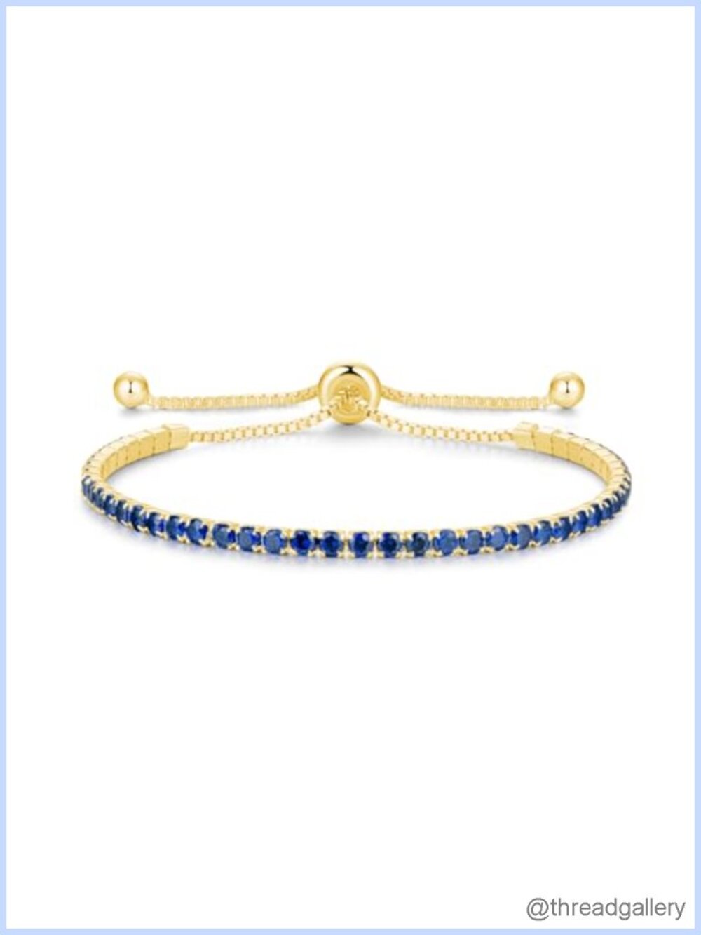 Sterling Silver Birthstone Tennis Bracelet for Women 2.5mm Adjustable Gift